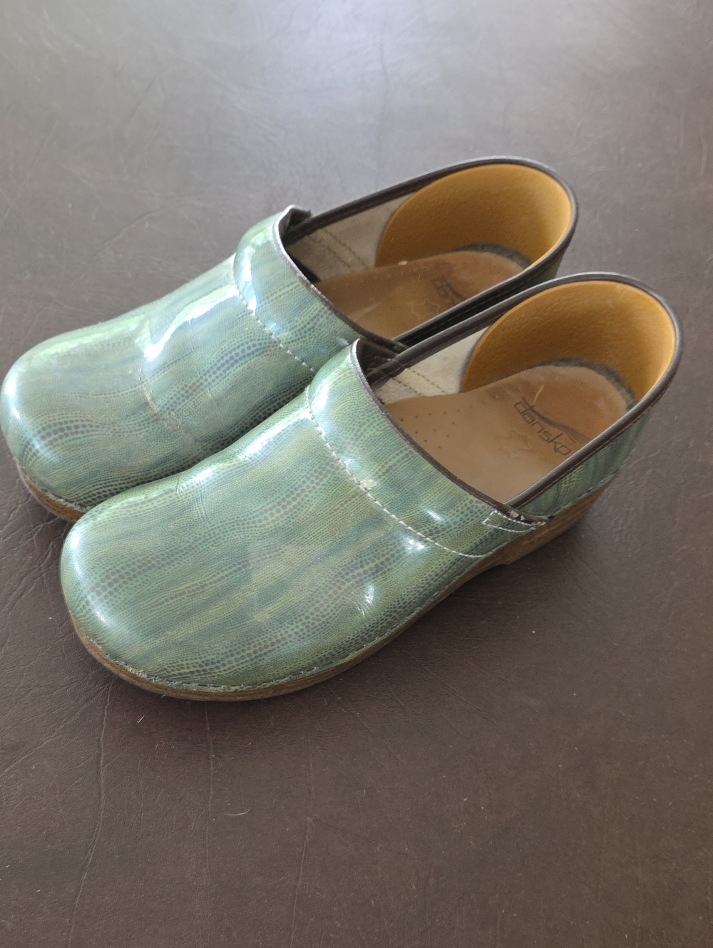 Dansko Green Patent Clog